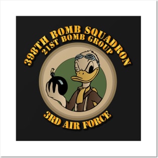 398th Bomb Squadron, 21st Bomb Group, 3rd AF w Txt Posters and Art